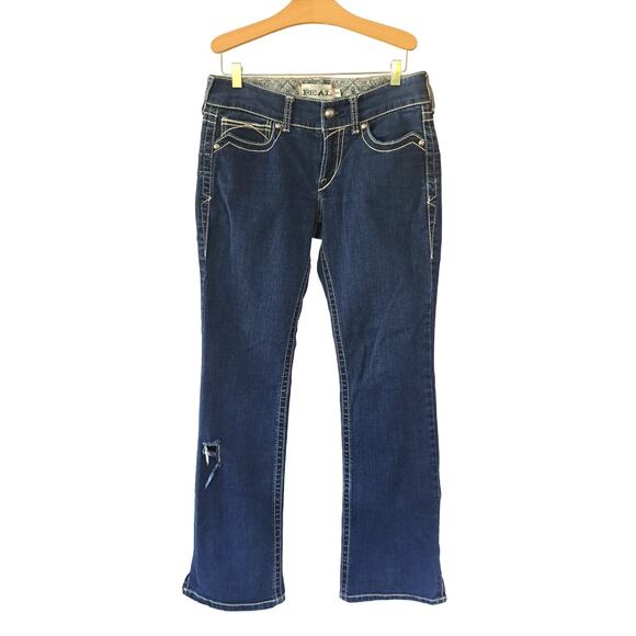 ARIAT Women's Real Denim Bootcut Jeans Size 28 R Dark Wash Riding - Picture 3 of 10